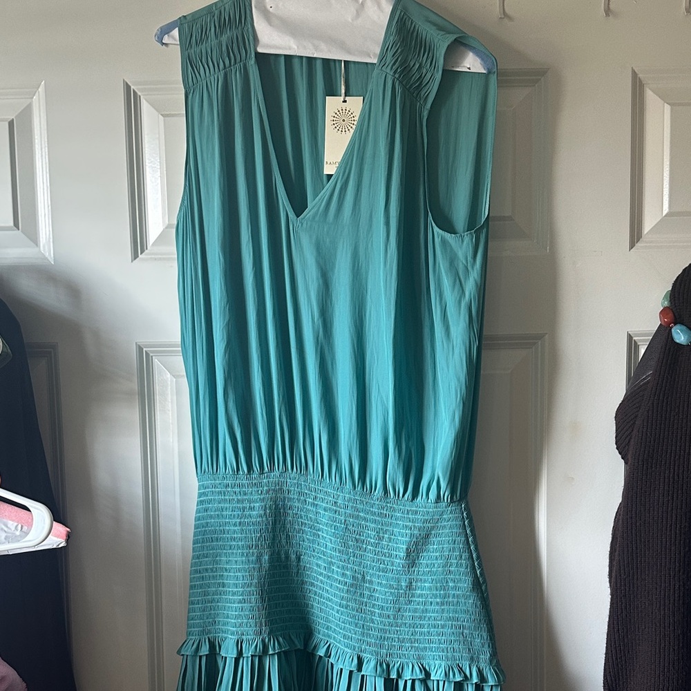 Ramy Brook Teal Mini Dress